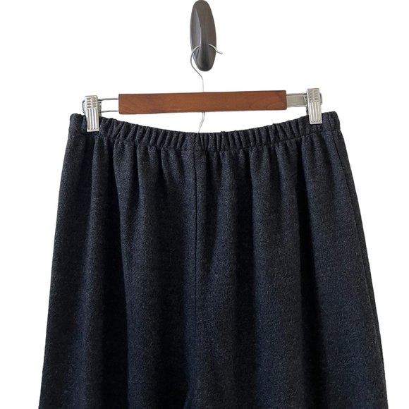 Eileen Fisher Wool Pull-On Pants In Charcoal Gray Size M - Picture 8 of 13